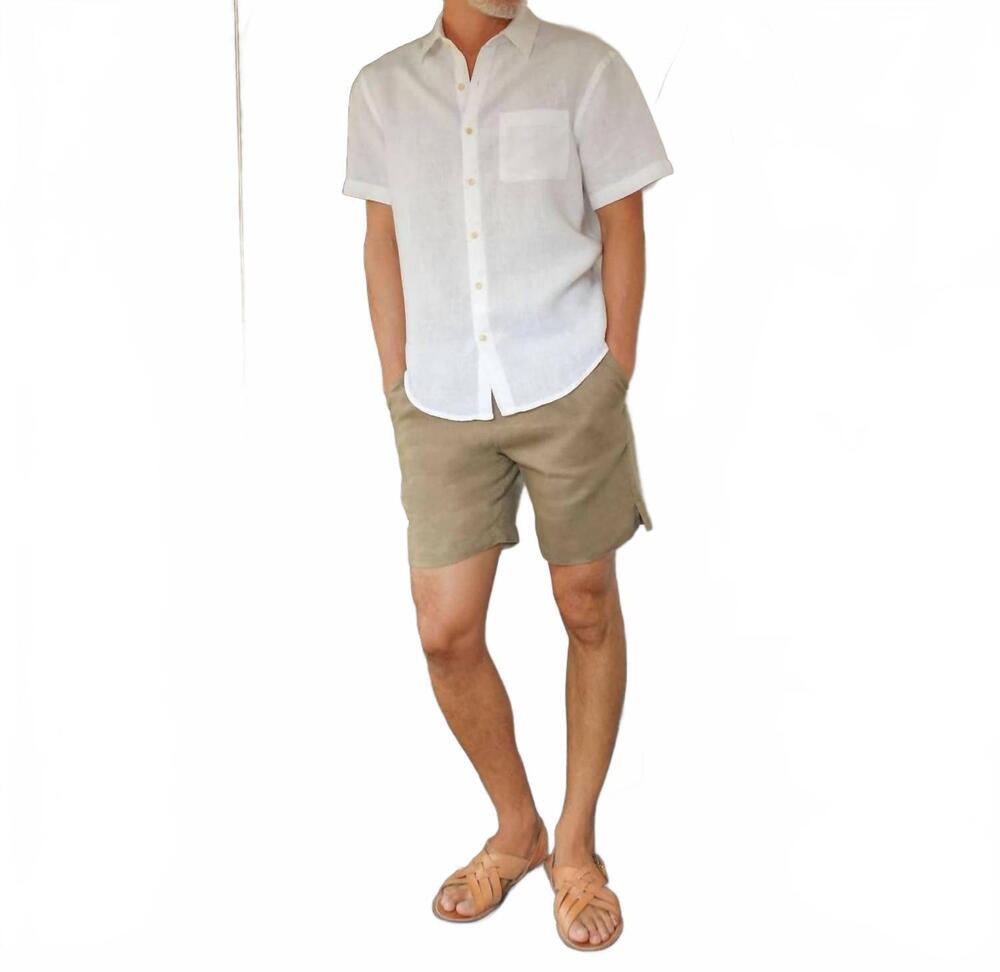 NEW ALEX CRANE bo pull-on shorts in olive green